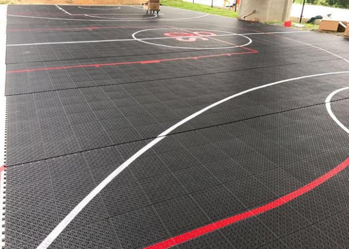 Assorbimento di scossa smontabile superiore della pavimentazione del campo da pallacanestro di controllo di palla della trazione