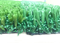White And Green Artificial Sports Turf  Wear Resistance Great Anti - fading